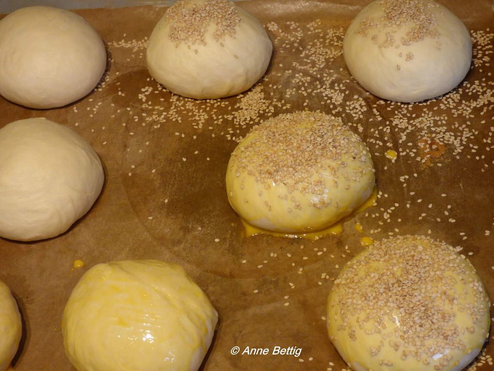 Petits pains pour hamburgers