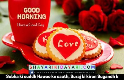 Subha ki suddh Hawao ke saath good morning shayari in hindi