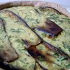 TARTE A L'AUBERGINE ET PUREE DE POIVRONS