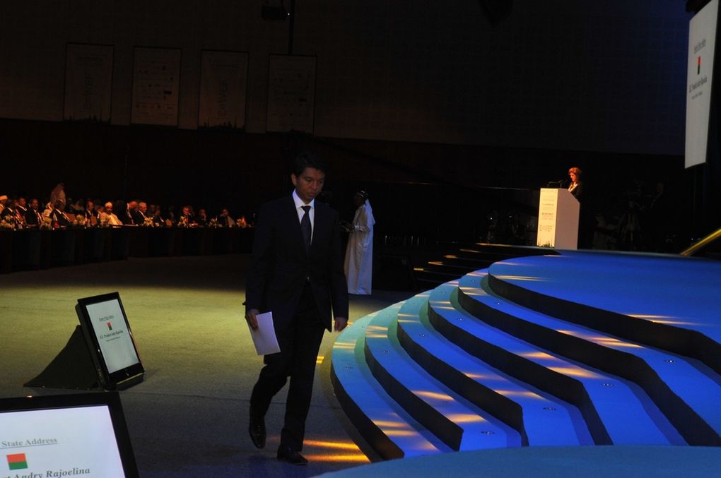 Le Président Andry Rajoelina au Forum Mondial de l'Energie 2012 à Dubaï, organisé par l'ONU. Photos: Harilala Randrianarison