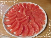 Salade de pamplemousse et crevettes fraîches