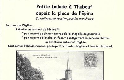 Infos Patrimoine n°5 : Petite balade à Thubeuf...