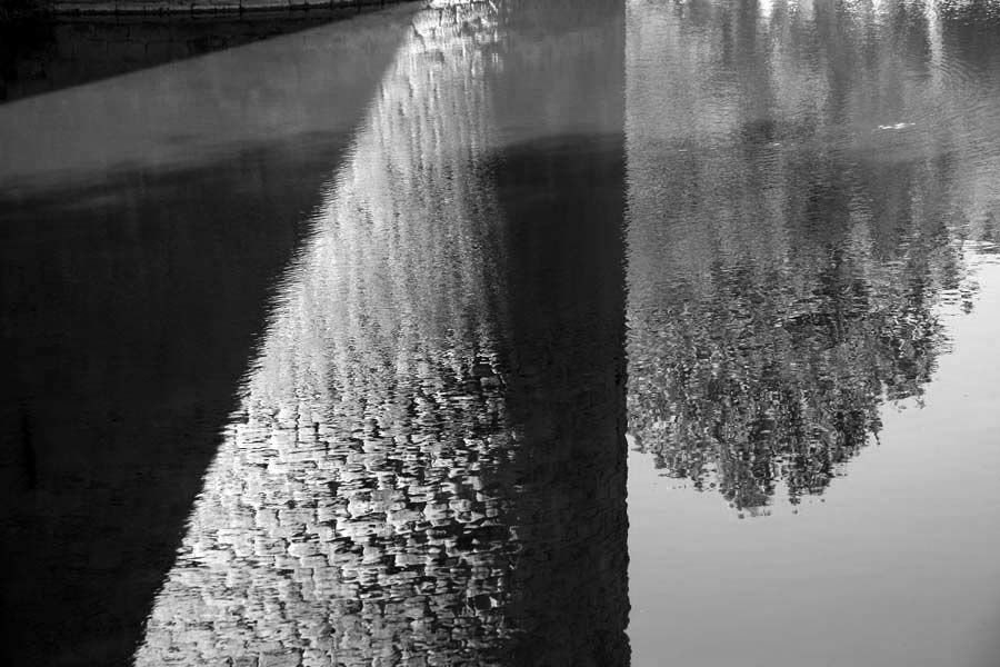 Photos de la ville de Guérande en noir et blanc