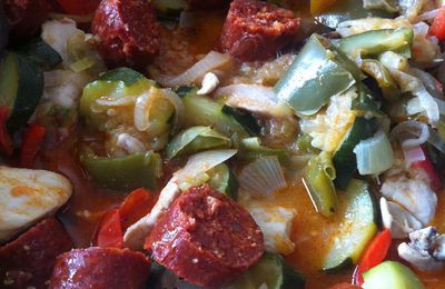 Ratatouille poulet chorizo