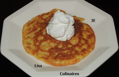 Galettes pommes de terre - chantilly au chèvre