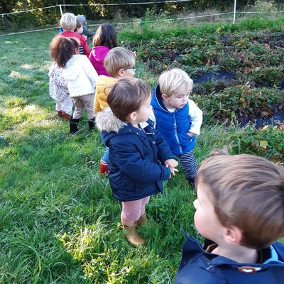 Sortie au potager du Cosqueric. 