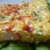 Quiche au surimi, crevettes et ciboule