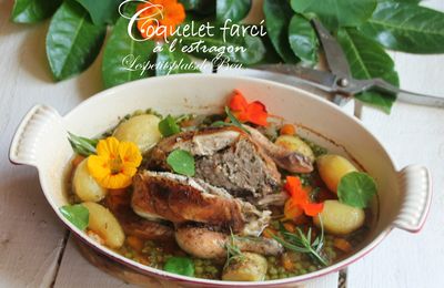 Coquelet farci à l'estragon