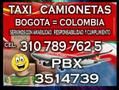 taxi camionetas servicio camionetas Bogota Colombia