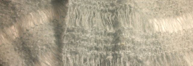 Le snood en mohair au point rivière