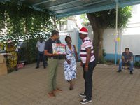 Cérémonie de remise des cadeaux aux enfants des membres de l'ALP PAM RoC