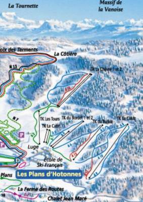 Plan d hotonnes ski