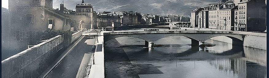 Grenoble colorisé années 50
