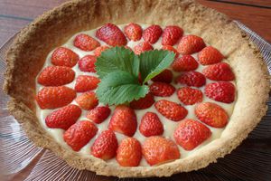 Tarte aux fraises à la crème pâtissière