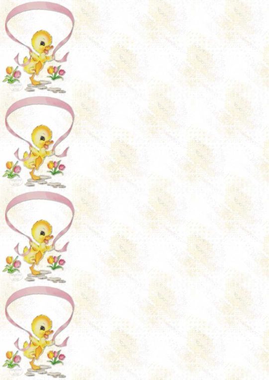 Pâques Easter Ostern Papiers A4 haut ( 12 pcs ) 