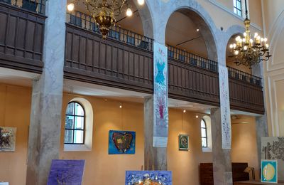 Exposition à l'Ancienne Synagogue de Bergnheim (août 2022)