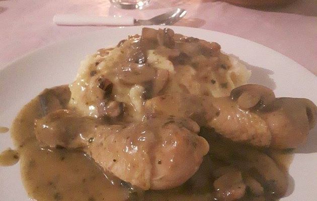 Poulet aux champignons