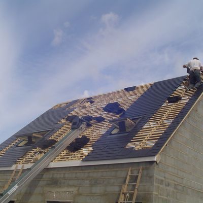 Nous avons enfin un toit sur la tête ...