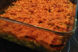 Crumble de Courgettes Parmesan et Basilic 