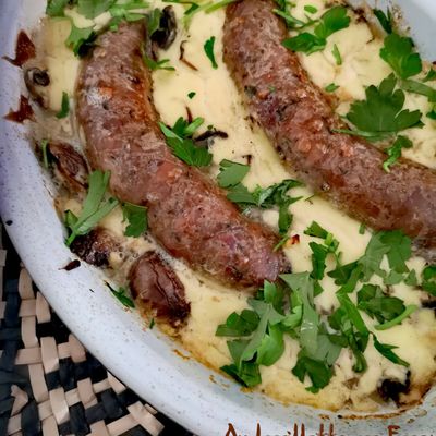 Andouillettes à la Moutarde et au Vin Blanc