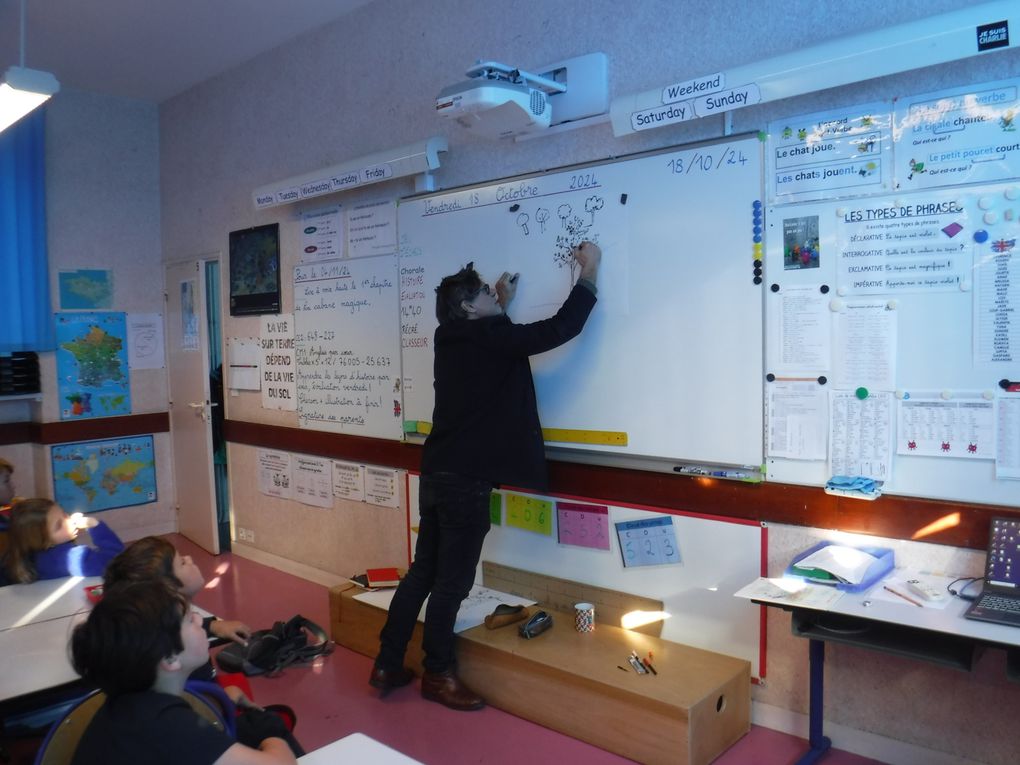 Un auteur et illustrateur célèbre en classe !