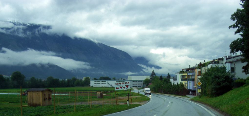 Innsbruck en travaux et sous la pluie