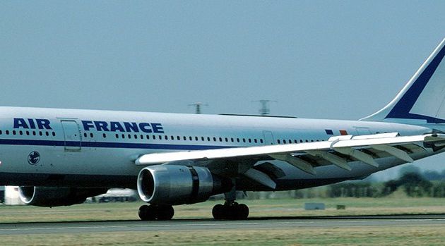 Vol Air-France DOUBAÏ PARIS IL Y A LONGTEMPS  
