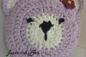 Tutoriel pour petits coussins "ours" crochetés en trapilho