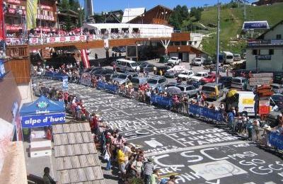 Le tour de france à l'alpe d'huez