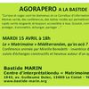 Réservez votre soirée du 15 avril à la Bastide MARIN