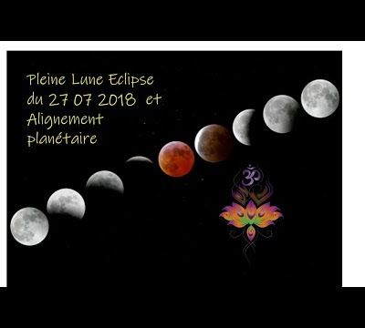 Plein Lune Eclipse en Verseau du 27 07 2018 et alignement planétaire- révolutions!