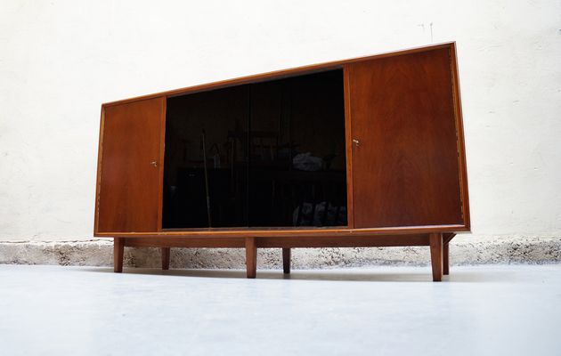 Buffet vintage années 50 60 70 design bois enfilade meuble