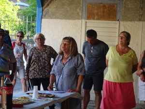Maitres sonneurs au départ de St Saturnin