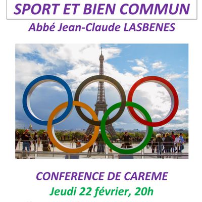 Conférence de Carême : Sport et bien commun 