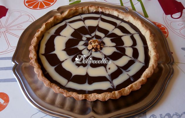 Tarte aux deux chocolats