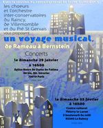 Concert inter-conservatoires au Raincy dimanche 5 février 2012