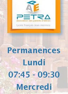 PERMANENCES PETRA DANS LE LOCAL DES APE