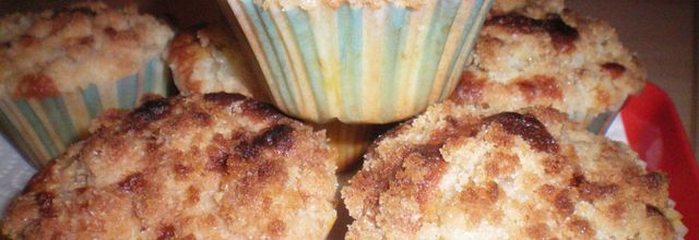Cupcakes façon crumble aux pommes