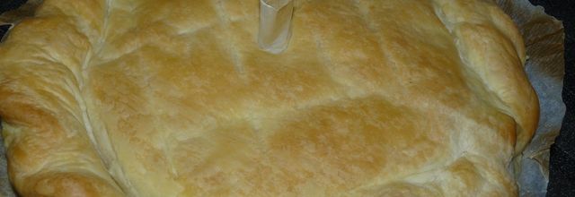 tourte aux petits pois et aux pommes de terre