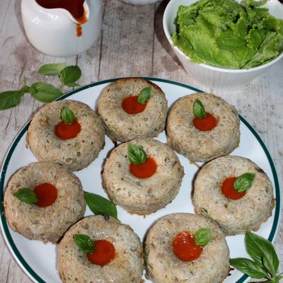 Couronnes de courgettes au boeuf 