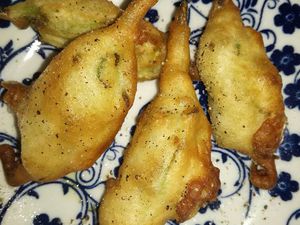 beignets de fleurs de courgettes léger comme un tempura 