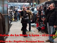 Salon de La Moto à Lyon - 05 03 2016 - Photos de : Papillon Diamant Rose