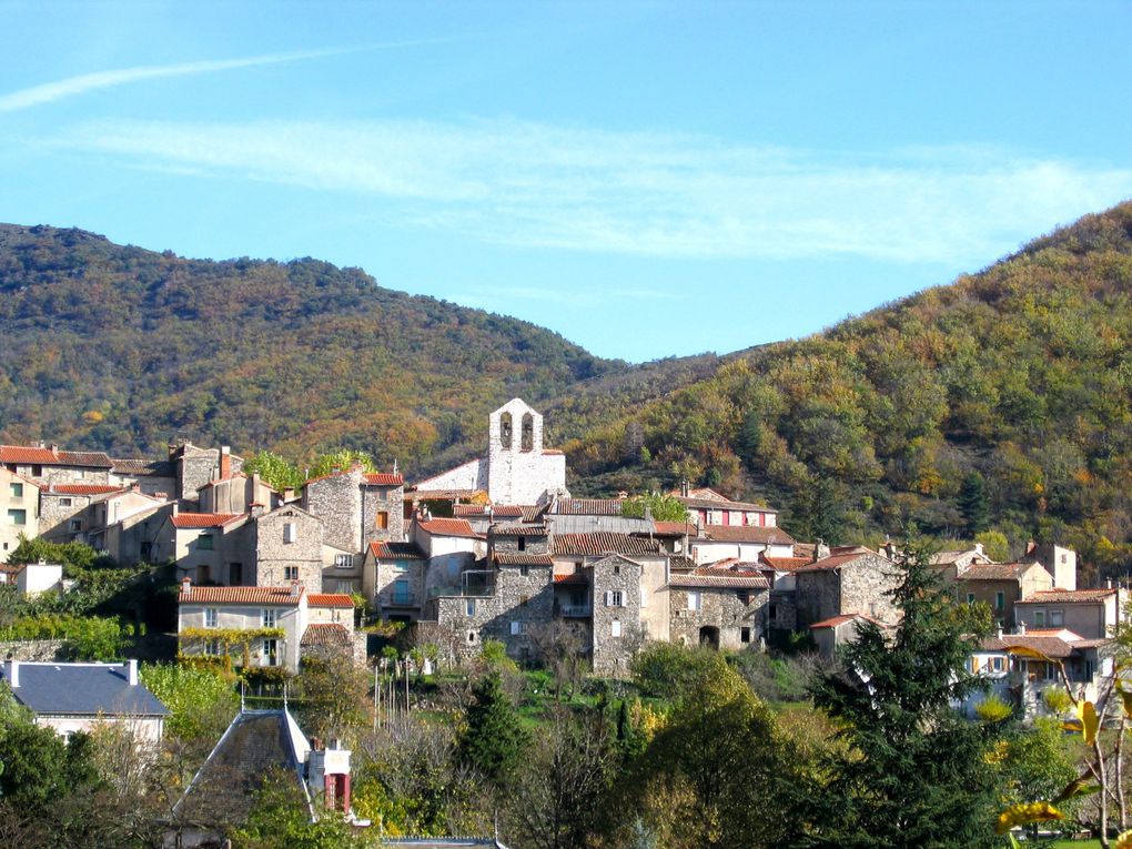 un aperçu des Cévennes, contrefort du massif central