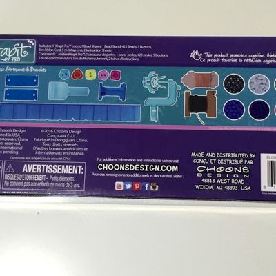 Bracelet wrap un tour œil de chat arc-en-ciel Rainbow loom 