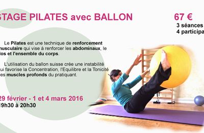 Stage de Pilates Ballon - fev 2016