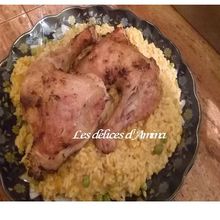 Poulet grillé sur gros sel أفخاد الدجاج مشوية على الملحة الغليظة