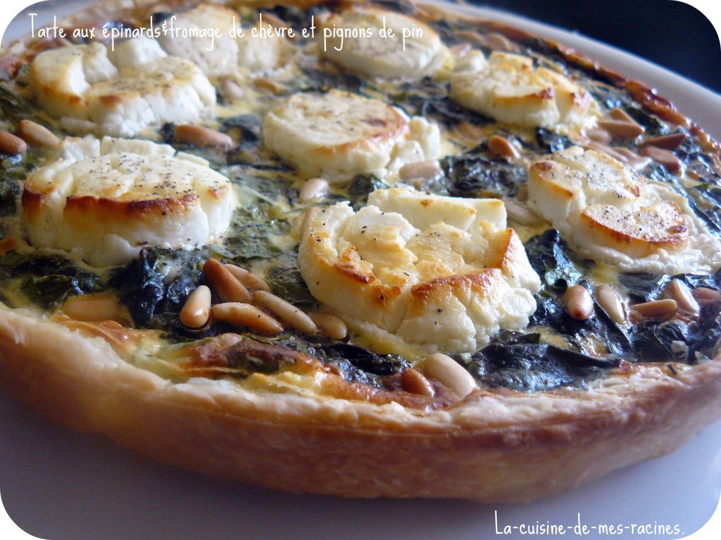 Album - Tarte-aux-epinards-fromage-de-chevre-et-pignonds-de-pin.