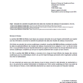 Courrier SA 031123: dates des résultats des TA - Syndicat AetI-UNSA Académie Reims
