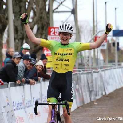 3ème manche de la coupe de France de cyclo-cross U17 à Troyes (10) Mattis Noel (Team CX Chartres) 11ème et toujours 5ème au général avant la finale