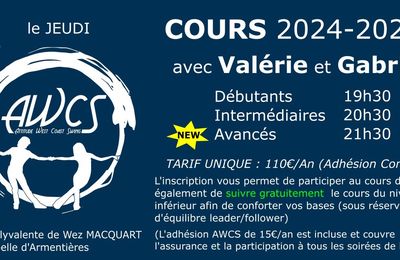 RENTREE 2024 : LES COURS DU JEUDI 